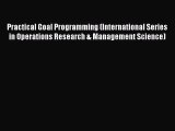 [PDF] Practical Goal Programming (International Series in Operations Research & Management
