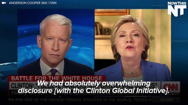 Hillary Clinton Admits There Are Faults with Clinton Global Initiative