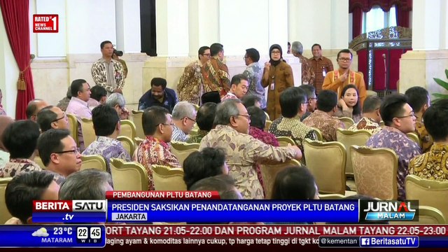 Presiden Jokowi Saksikan Penandatangan Proyek PLTU Batang