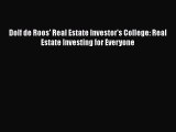 READbook Dolf de Roos' Real Estate Investor's College: Real Estate Investing for Everyone FREE