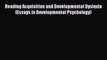 READ book  Reading Acquisition and Developmental Dyslexia (Essays in Developmental Psychology)#