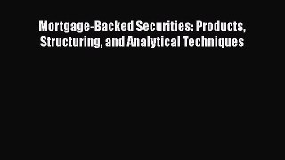 READbook Mortgage-Backed Securities: Products Structuring and Analytical Techniques BOOK ONLINE