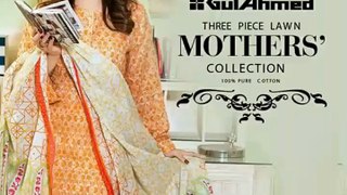 GulAhmed Mother lawn collection launched for Mother  Day 2016. Breeze. Fashionista