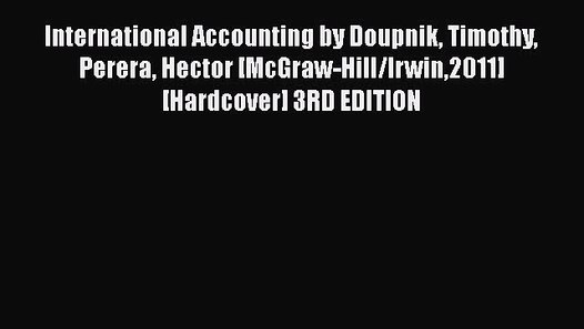 doupnik international accounting pdf 4 download