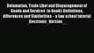 [PDF] Defamation Trade Libel and Disparagement of Goods and Services  (e-book): Definitions