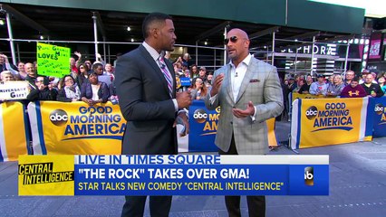 GMA - Dwayne Talks Central Intelligence