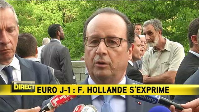 François Hollande: L'Etat prendra toutes les mesures nécessaires pour la sécurité - Le 09/06/2016 à 19h35