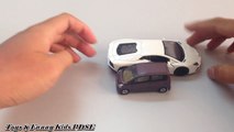 Toys cars for kids, Tomica Toy Car, Daihatsu Move & 12 Mercedes - Benz SL500, Toy Cars Crash Action