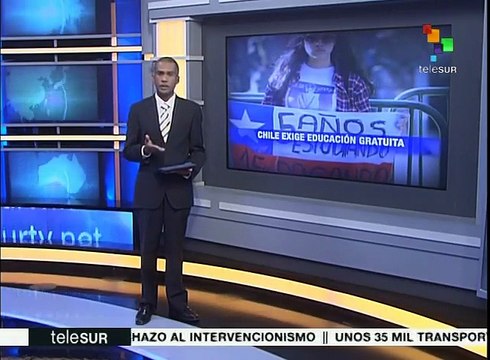 Tuiteros chilenos apoyan megamarcha de universitarios en Santiago