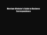 FREEPDF Merriam-Webster's Guide to Business Correspondence READ  ONLINE