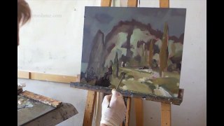 Oil Painting - Imaginary Landscape