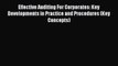 [PDF] Effective Auditing For Corporates: Key Developments in Practice and Procedures (Key Concepts)