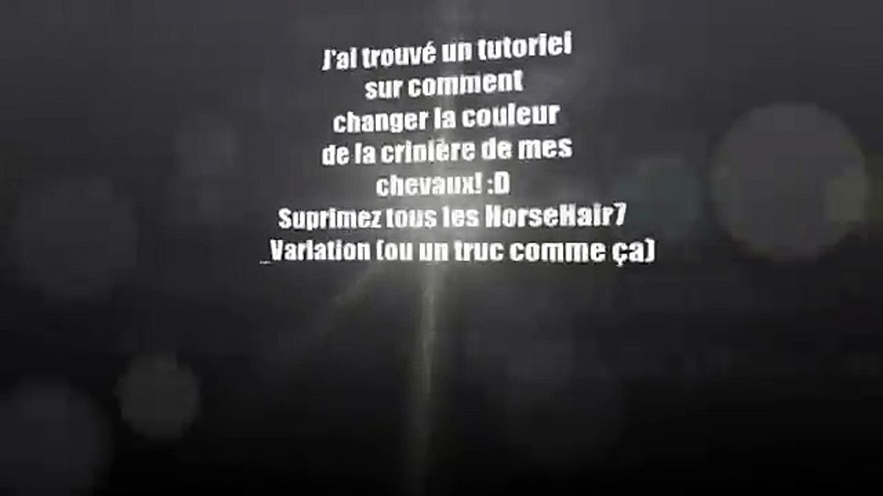 ~ + ♥ La crinière de mes chevaux changé(Qui se remet après déco reco pour mes 25 abo's♥ + ~