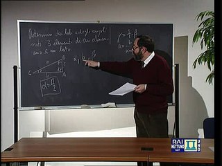 Corso propedeutico di Matematica - Lez 39 - Teoremi fondamentali sui triangoli, rotazione del piano