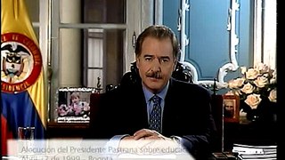 Alocución del Presidente Pastrana sobre educación -22 de abril de 1999-