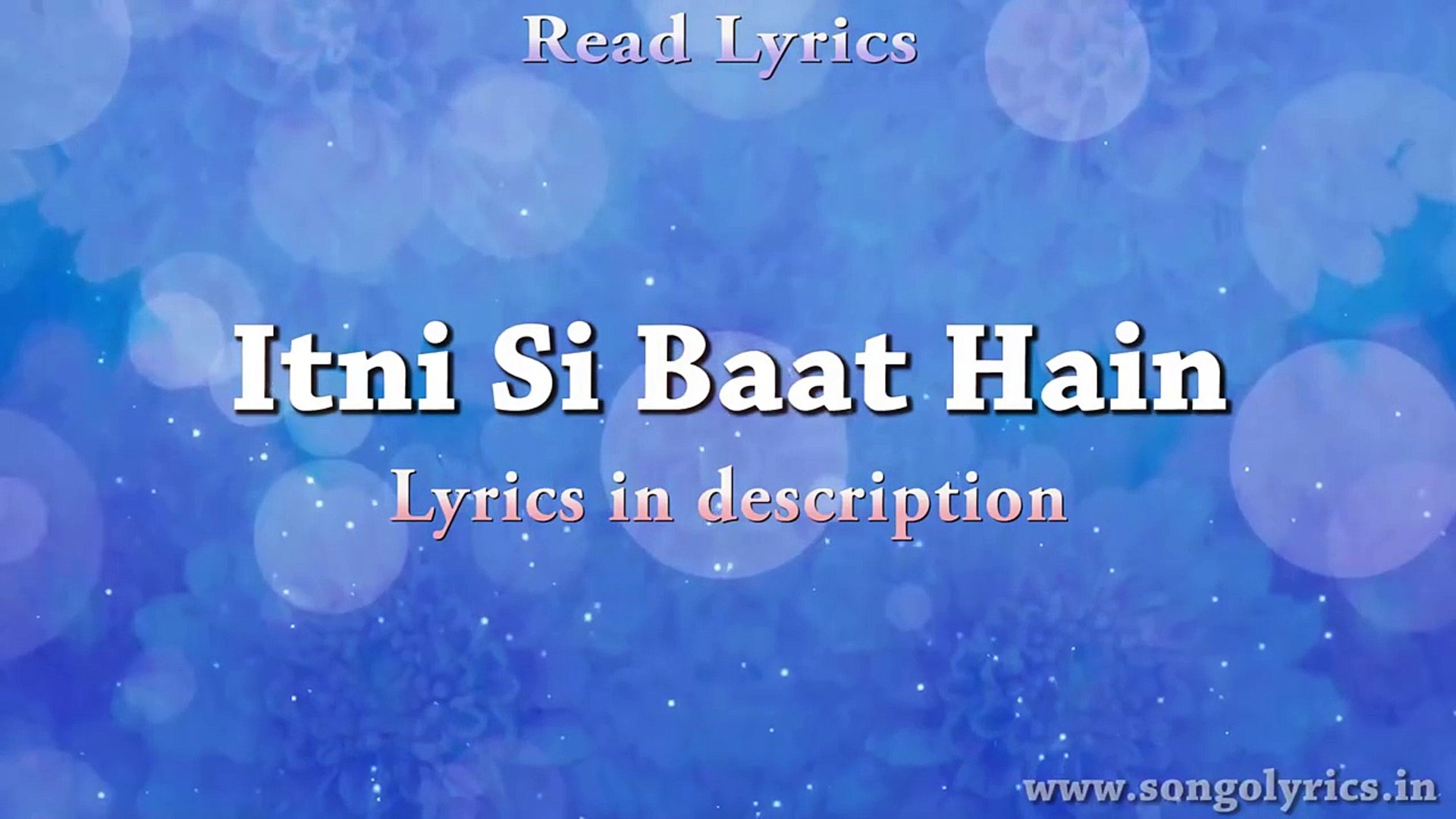 Itni Si Baat Hain Azhar Full Song With Lyrics Arijit Singh Antara Mitra Video Dailymotion itni si baat hain azhar full song with lyrics arijit singh antara mitra
