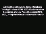 [PDF] Artificial Neural Networks: Formal Models and Their Applications - ICANN 2005: 15th International