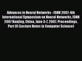 [PDF] Advances in Neural Networks - ISNN 2007: 4th International Symposium on Neural Networks