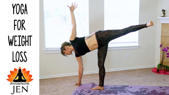 YOGA Weight Loss Challenge Workout #4 - 20 Minute Fat Burning Yoga Meltdown Beginner & Intermediate