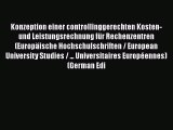 [PDF] Konzeption einer controllinggerechten Kosten- und Leistungsrechnung fÃ¼r Rechenzentren