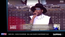 Euro 2016 - Show d'ouverture : Will.i.am rate complètement sa prestation, Twitter en colère (Vidéo)
