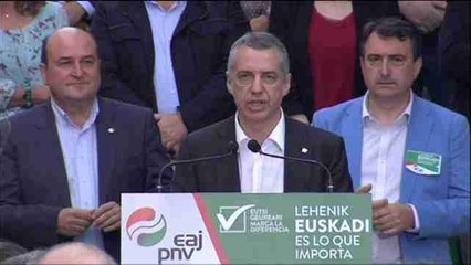 Urkullu: Sólo el PNV va a defender la agenda vasca en Madrid 20160609 (Versión)