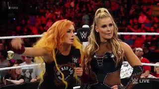 Becky Lynch and Natalya try to talk some sense into Dana Brooke Raw June 6 2016 -
