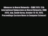 [PDF] Advances in Neural Networks - ISNN 2015: 12th International Symposium on Neural Networks