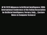 [PDF] AI*IA 2015 Advances in Artificial Intelligence: XIVth International Conference of the