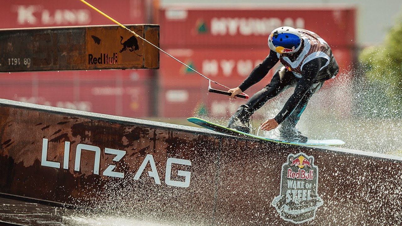 Wakeboarding on a Half-Sunk Cargo Ship | Red Bull Wake Of Steel