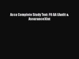 [PDF] Acca Complete Study Text: F8 AA (Audit & Assurance)(Int [Download] Full Ebook