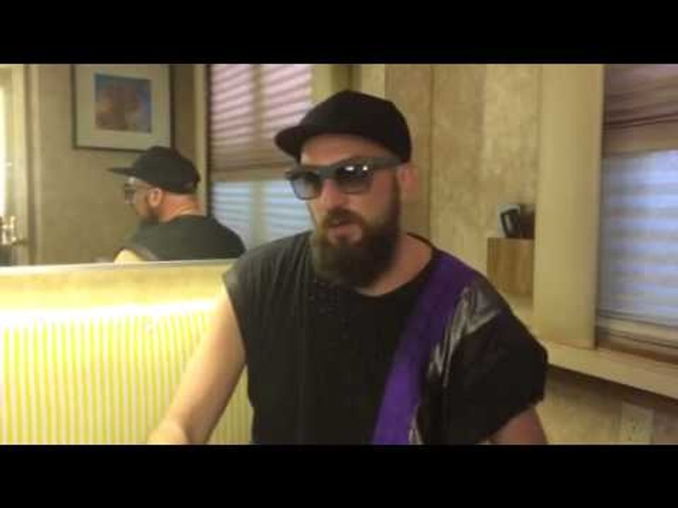 Damian Lazarus logo depois de tocar no Coachella 2014