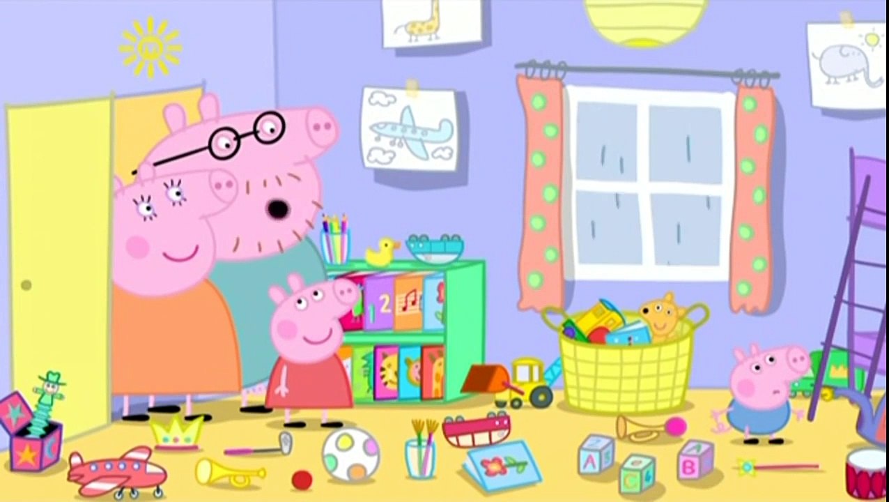 Peppa Pig English Episodes Compilation 2016 - Peppa Pig The Rainy Day Game