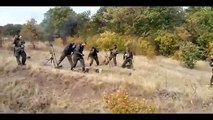 Ополченцы бьют из минометов 24 10 Донецк Украина