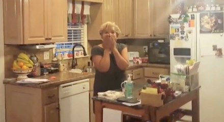 Prankster Son Surprises Mother After Six Months Apart