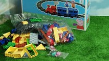 peppa pig toys - Peppa Pig Blocks Mega railway unboxing toys. Toy For Kids Peppa collection