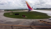 Southwest Airlines 737-800 Orlando-Dallas takeoff