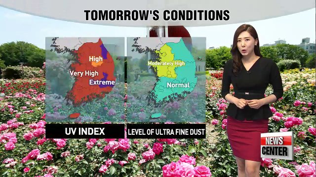 Scorching heat and strong UV rays and high ozone level