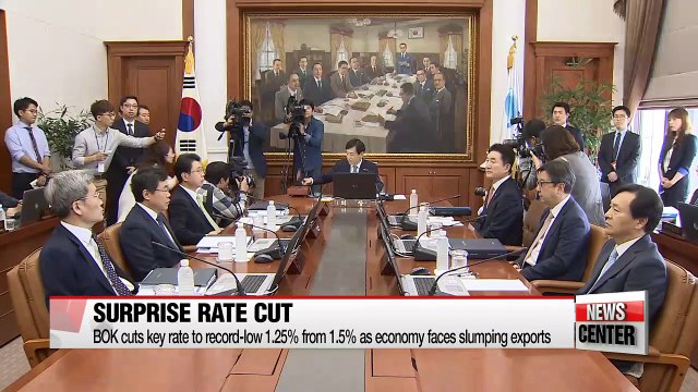 BOK cuts key rate to 1.25% as gov't pushes with corporate restructuring