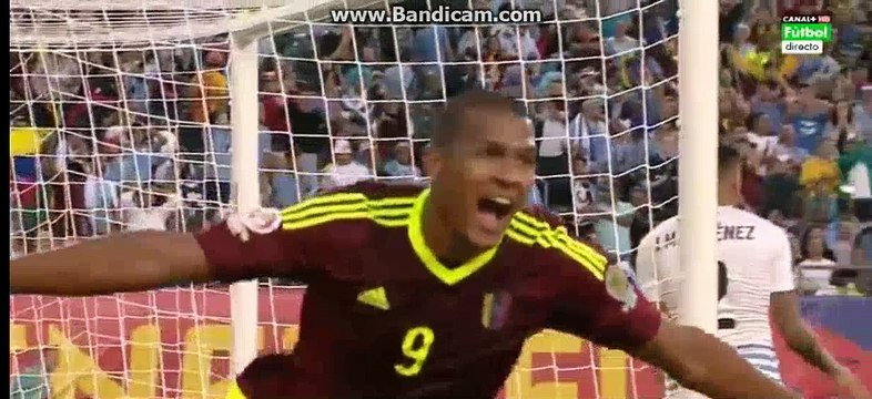 0-2 Salomon Rondon Second Goal- Uruguay 0-2 Venezuela -09-06-2016