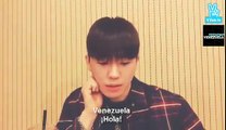[SUB ESP] 010416 V app - Changjo de Teen Top saluda a Venezuela