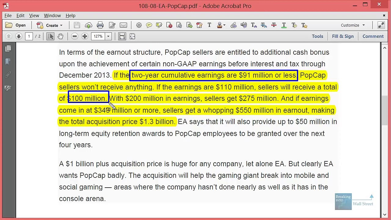 Earnout Modeling in M&A Deals and Merger Models