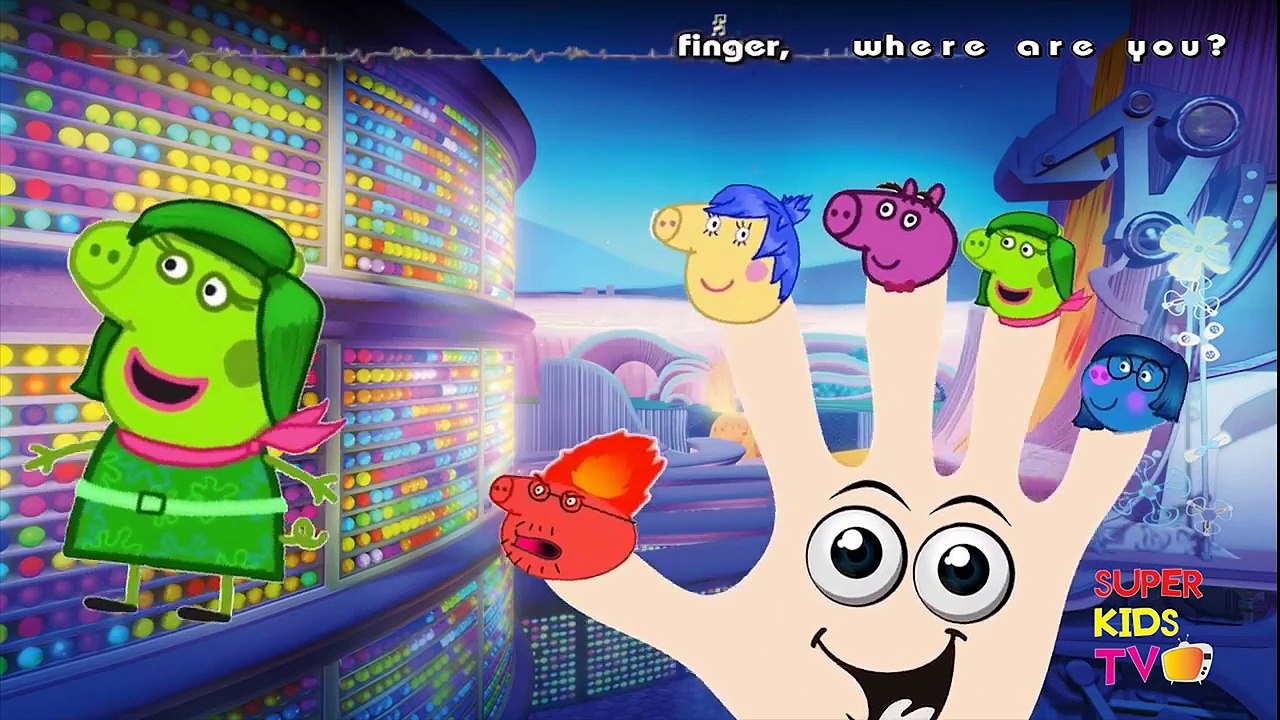 Peppa Pig Inside Out Finger Family Song Nursery Rhymes Song For Children
