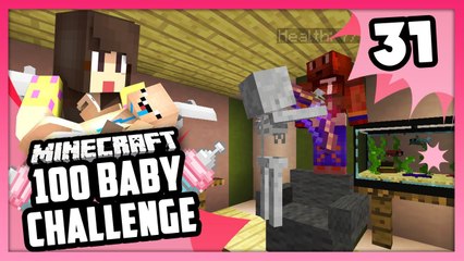 SHE'S GETTING ATTACKED! - Minecraft: 100 Baby Challenge - EP 31