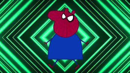 Peppa Pig Finger Family Collection Spiderman vs Venom 3 vs Dinosaurs | Garden Kids - Episode 002