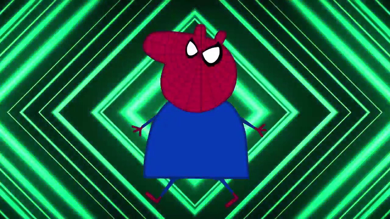 Peppa Pig Finger Family Collection Spiderman vs Venom 3 vs Dinosaurs | Garden Kids - Episode 002