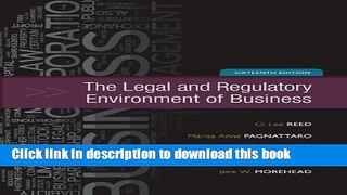 [PDF] The Legal and Regulatory Environment of Business Popular Colection