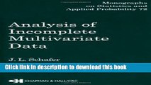 New Book Analysis of Incomplete Multivariate Data