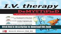 New Book IV Therapy Demystified: A Self-Teaching Guide