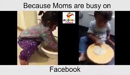 When Mom Left Kids Alone - Hahahaha